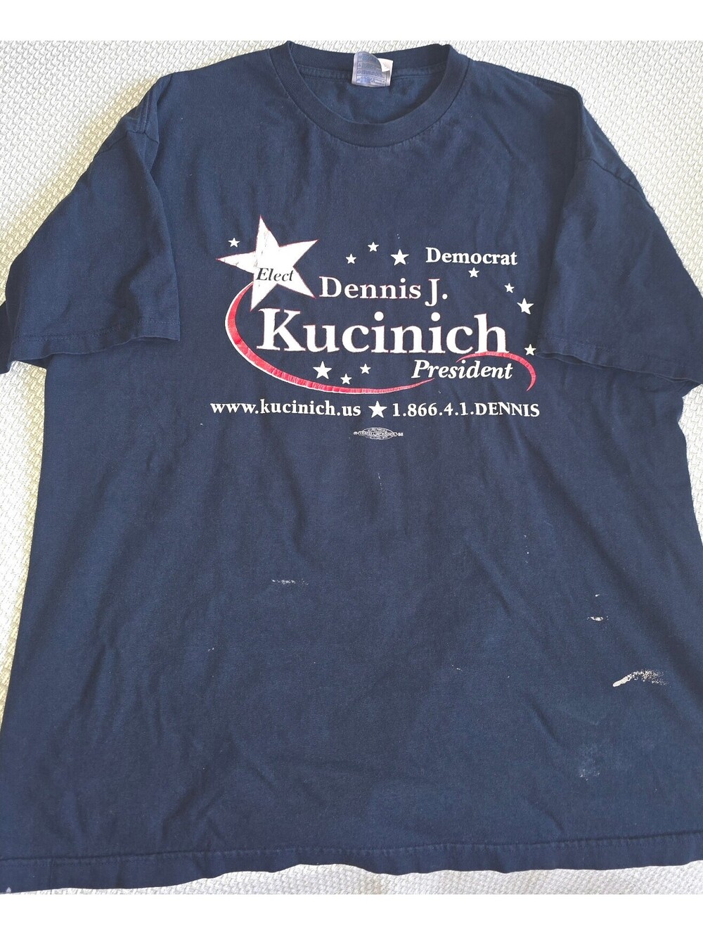 Vintage campaign t-shirt from Dennis kucinich's presidential run size 2XL